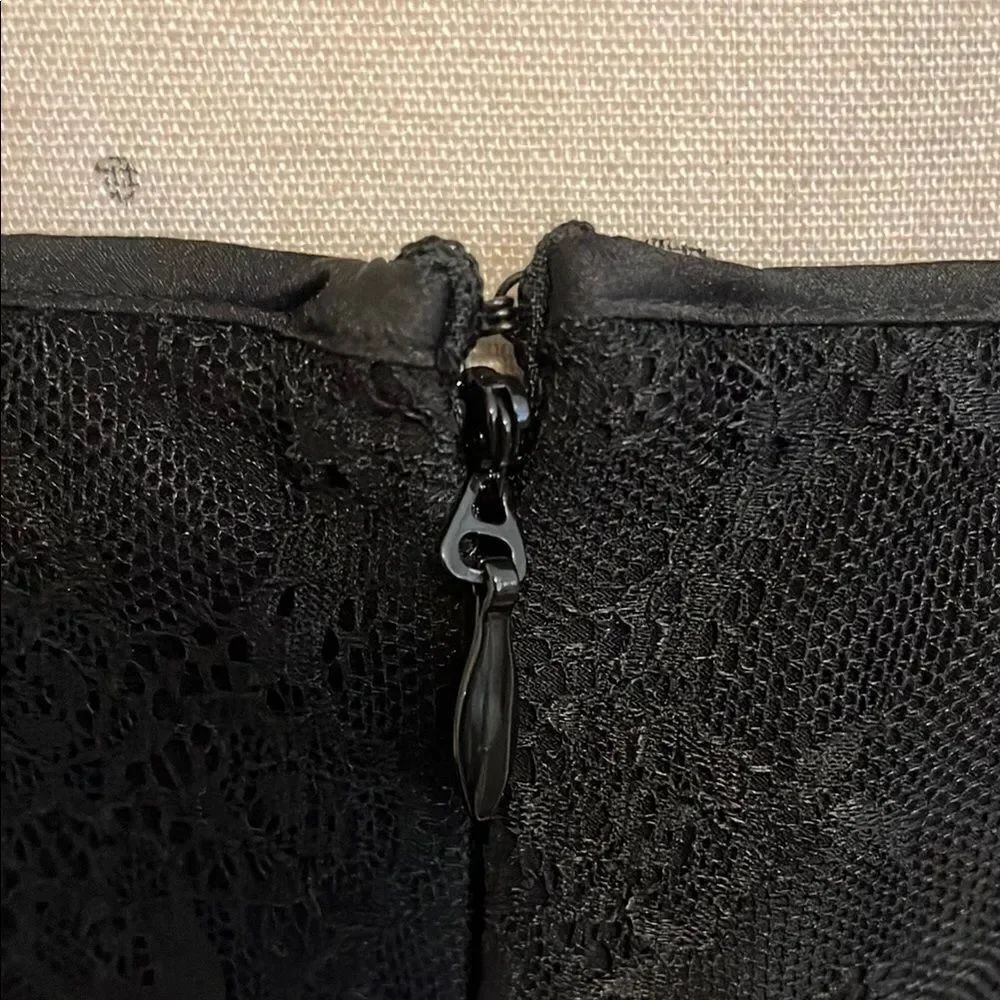 Bebe Bustier Lace Midi Elegant Black Dress Brand New Party Event Gala - Picture 6 of 16